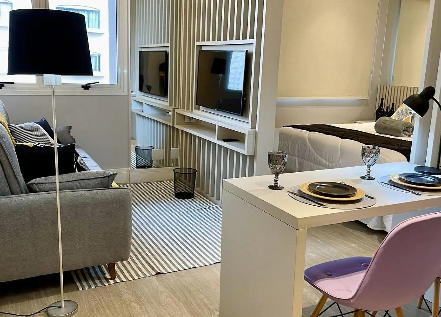 Morada Deluxe Vila Olimpia - Flat Em Hotel Moderno Em Bairro Nobre São Paulo Apartamento